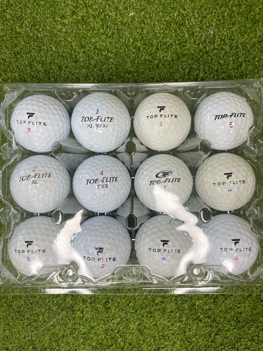 Top Flite Golf Balls 12-Pack Assorted Used